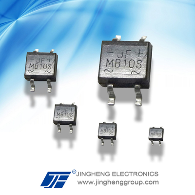 MB6S 1A/600V MBS Bridge Rectifier with 0.001kg Gross Weight in Small Size Package
